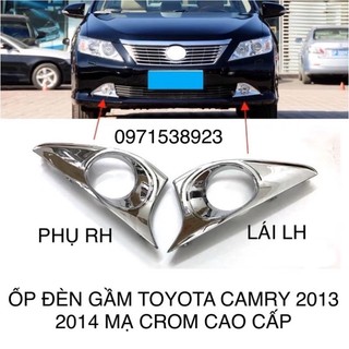 Ốp đèn gầm toyota camry 2012-2014 mạ crom cao cấp