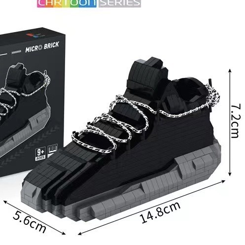 (SẴN HÀNG ) Bộ đồ chơi lắp ghép Giày thể thao Sneakers mini cực ngầu
