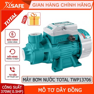 Máy bơm nước 370W TOTAL bơm tối đa 35m Máy bơm nước Total lưu lượng nước tối đa 35 lít/phút - CHÍNH HÃNG