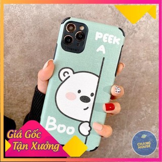 [ FREE SHIP ] Ốp Lưng Da IMD Peek A Boo