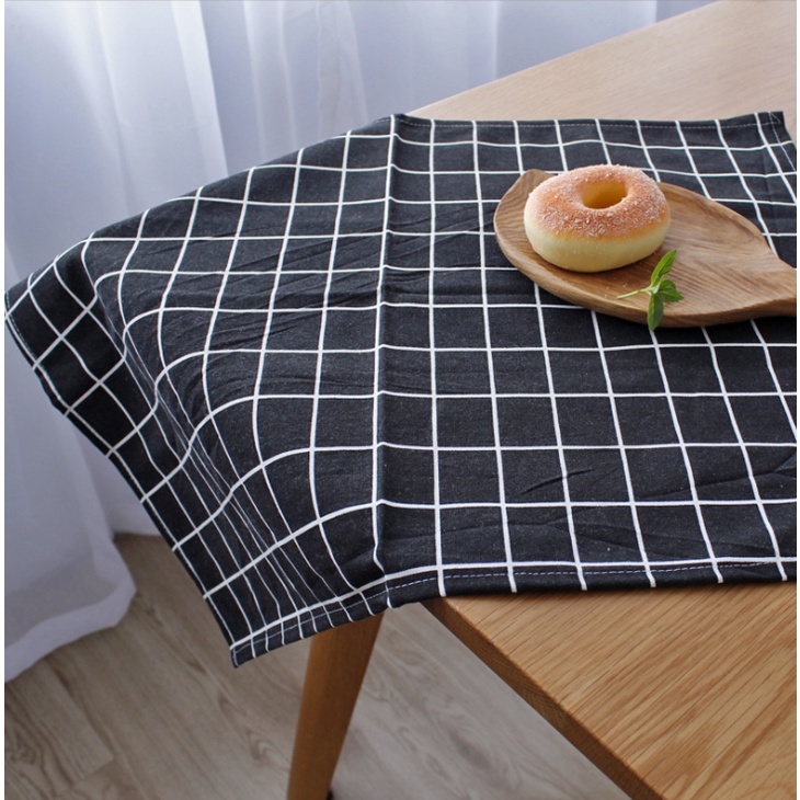 (50*100CM-FULL MẪU) Vải canvas họa tiết đẹp lót bàn ăn, Tấm phủ tủ lạnh, kệ bếp