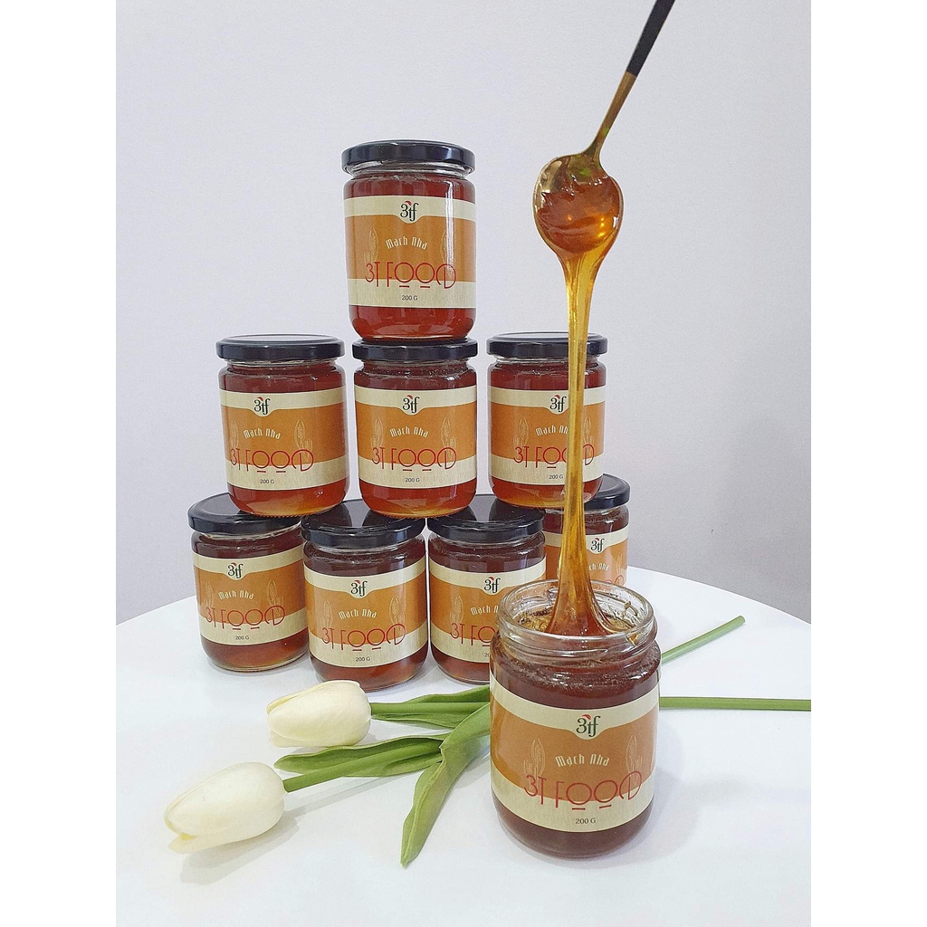 MẠCH NHA QUẢNG NGÃI (TỪ MỘNG LÚA & NẾP) HŨ 200GRAM