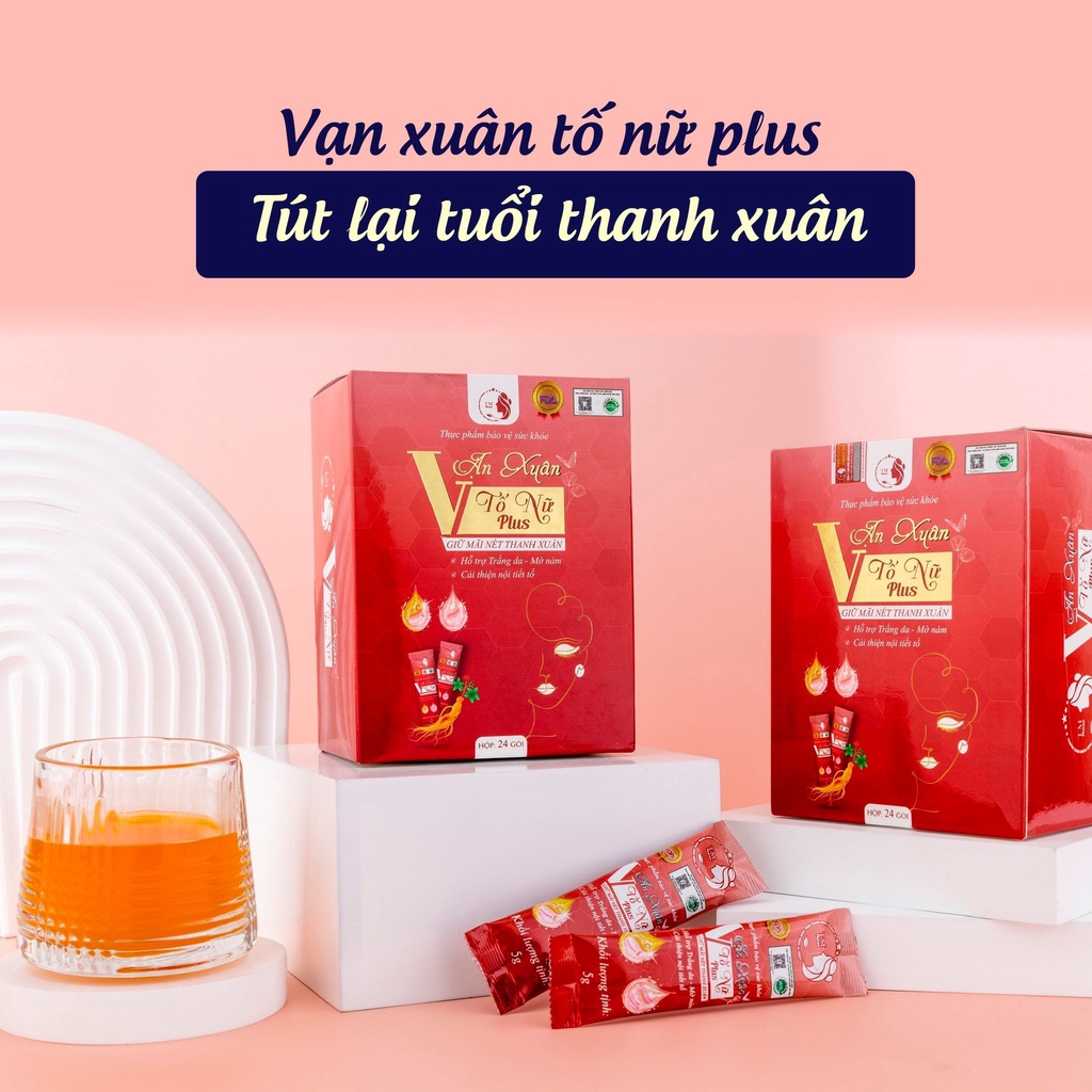 Vạn Xuân Tố Nữ Plus - Bổ sung Collagen, làm đẹp da, tăng cường nội tiết tố nữ