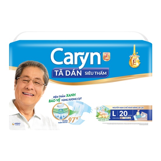 Bỉm tả dán người già, mẹ bầu - Gói 20 miếng thông dụng