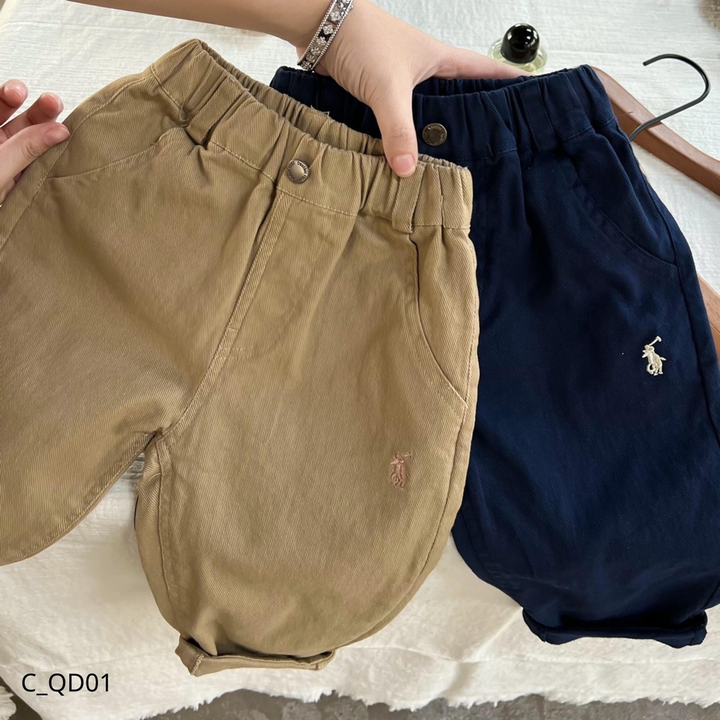 Quần dài bé trai , quần kaki trẻ em cho bé hàng qccc 1:1 Embes Kids 11kg đến 32kg
