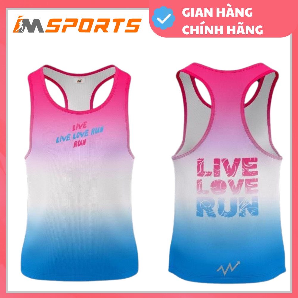 Áo chạy bộ IMSports - Singlet nam - LIVE LOVE RUN