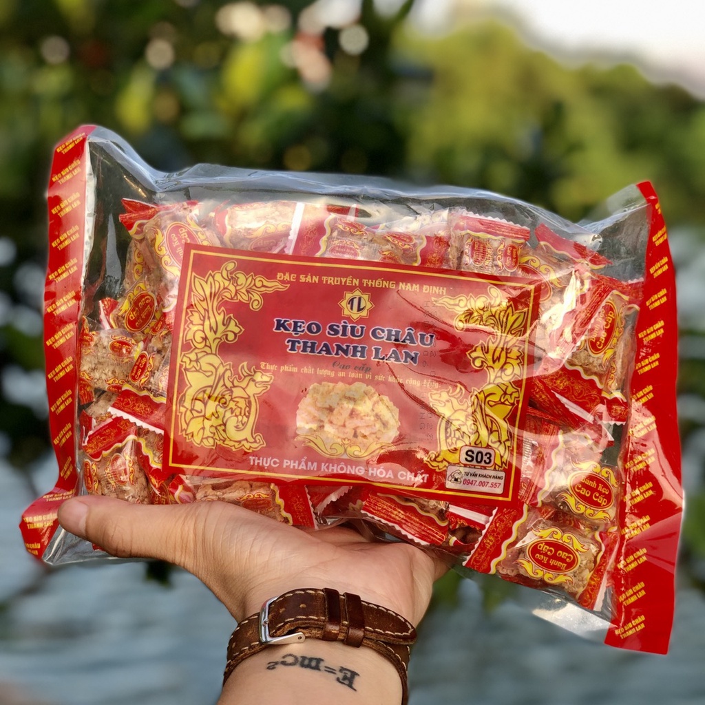 Kẹo lạc gói S03  - Đặc sản Nam Định - Kẹo Sìu Châu Thanh Lan chính hiệu