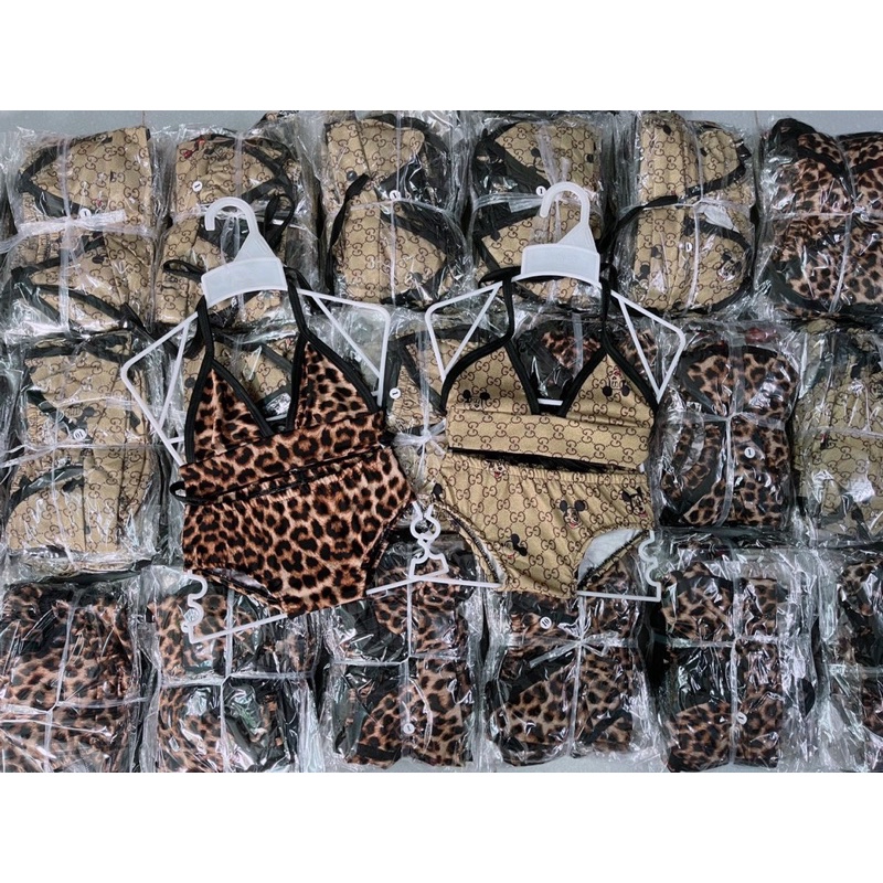 Set áo dây + chip bikini cho bé gái