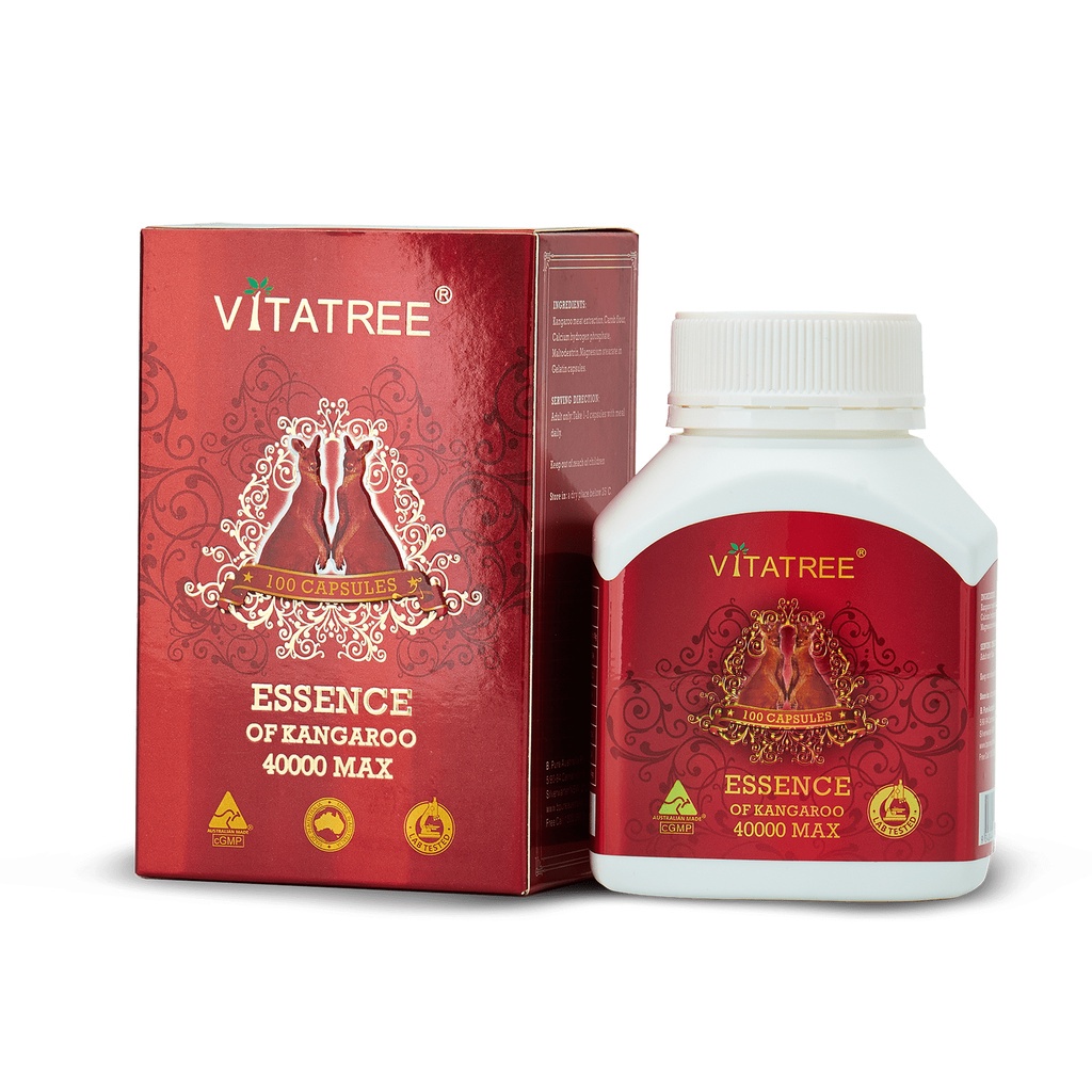 Date mới 2025 Viên Uống Essence Of Kangaroo 40000 Max Vitatree Tăng Cường