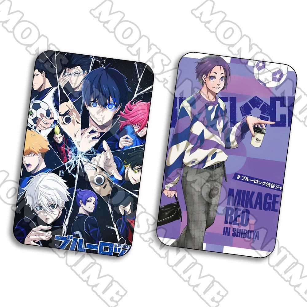Ảnh card bo góc BLUE LOCK ver MẢNH VỠ chibi manga thẻ bo viền 5*8cm sưu tầm xinh xắn 1 tấm