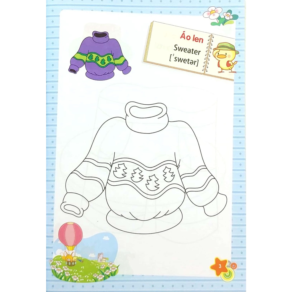 Sách_Tập Tô Màu Mẫu Giáo Chủ Đề Trang Phục