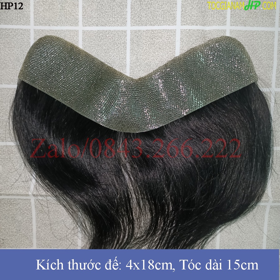 Tóc giả mái chữ M siêu da che trán cao