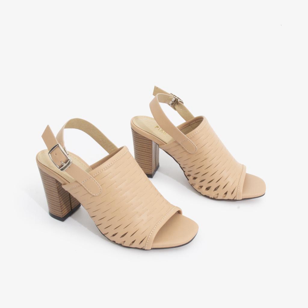 Xả kho Boot Sapo 7cm Đế Vuông Hở Mũi hàng VNXK