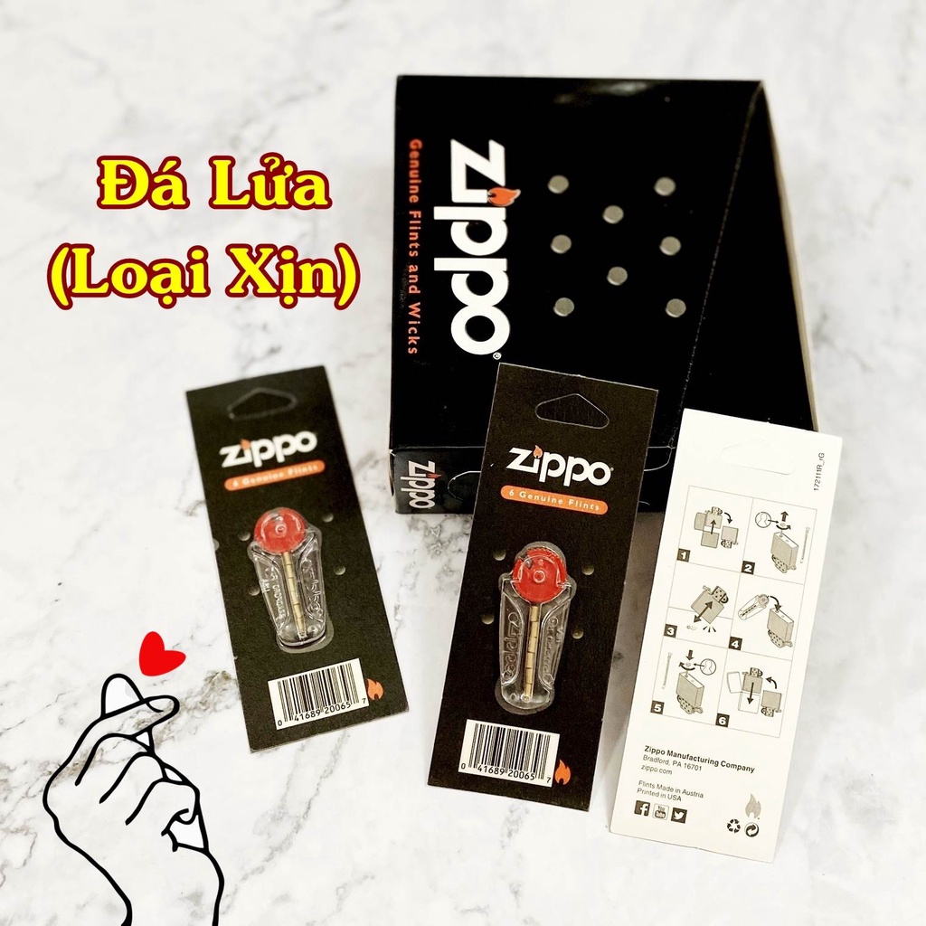 Đá lửa thay Zippo hàng Mỹ Chính Hãng hiệu quả cháy và chống gió tốt nhất