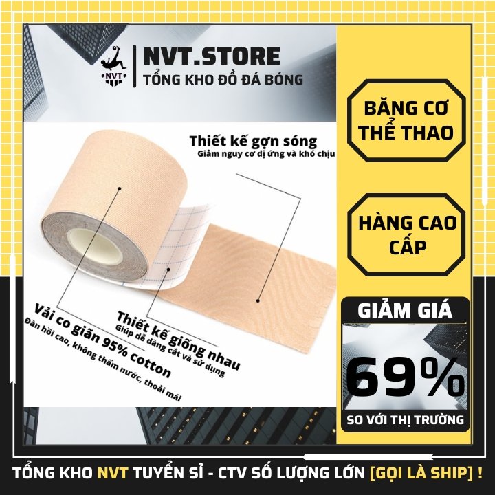 Băng cơ thể thao bóng đá cao su non dành cho nam nữ , băng chống nước dành cho tập luyện giá rẻ - NVT.store.vn