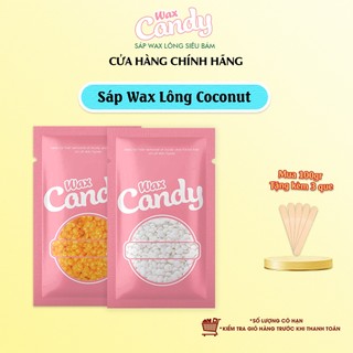 Sáp wax lông trong suốt CANDYWAX siêu bám lông Premier 100g thơm sữa cam ngọt