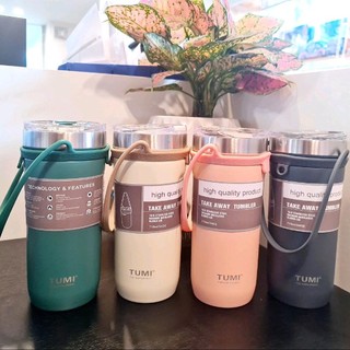 Ly giữ nhiệt tumi 710ml , bình nước inox 304 có quai cầm chắc chắn - kino shop