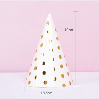 Nón sinh nhật bằng giấy ép kim - Kool Style