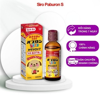 Siro ho paburon s nhật, siro chó mèo 120ml