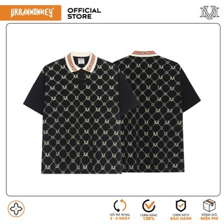 Áo polo goblin signature monogram black