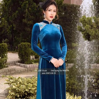 Áo dài mẹ cô dâu bà xui trung niên lv11