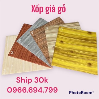 Xốp Dán Tường Giả Gỗ 70x77 cm - Hàng nội địa TQ - Sẵn Keo