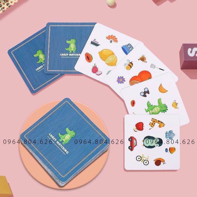 Đồ Chơi Thẻ Bài boardgame Crazy Matching trò chơi tương tác nhóm