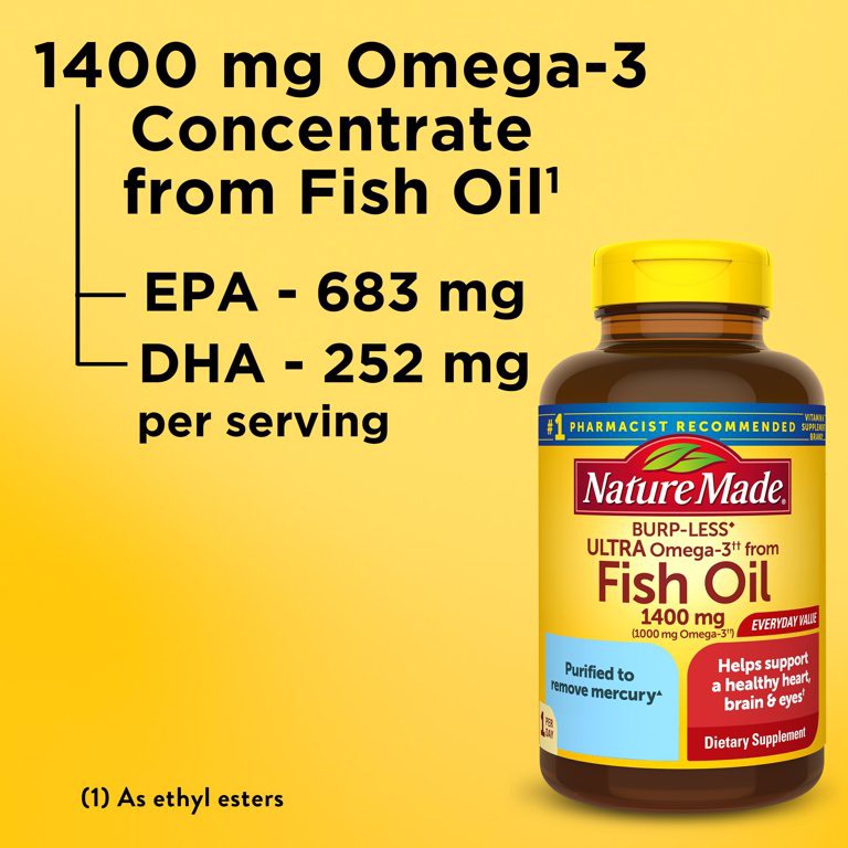Dầu cá Omega 3 Nature Made Fish oil 1200mg