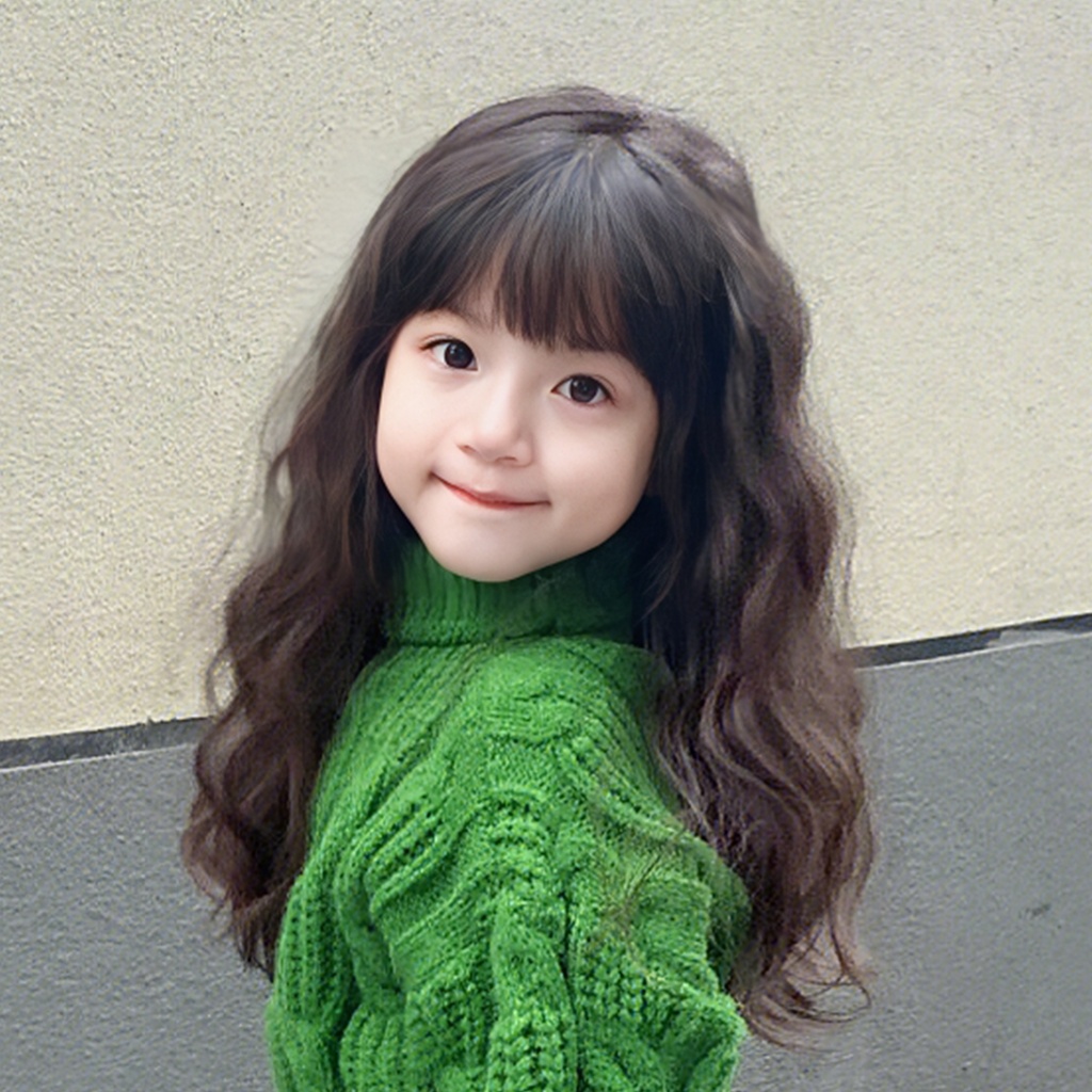 Bộ Tóc Giả Dài Xoăn Tự Nhiên Bằng Len Dành Cho Trẻ Em Biểu Diễn