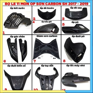 Ốp carbon sh 2017 - 2019 full bộ ốp nhựa carbon sh 2017 - 2019