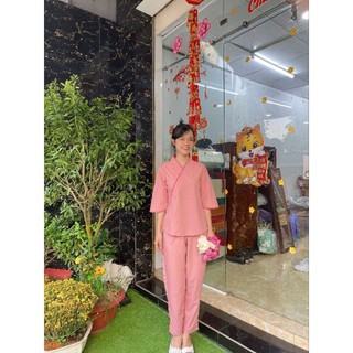 Bộ nữ đi chùa vải kate