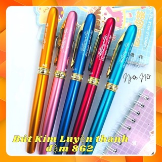 Bút luyện chữ đẹp, Bút lá tre thanh đậm 862, ngòi gold G lá tre, viết sáng tạo, thanh đậm sắc nét