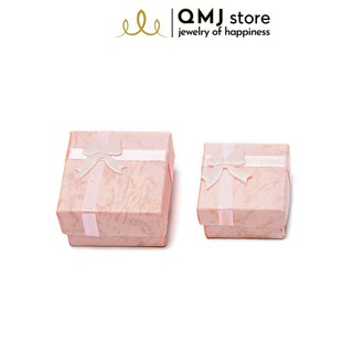 Hộp nơ vuông QMJ giấy vân đẹp màu NGẪU NHIÊN Q109