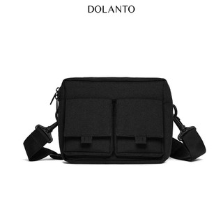 Túi đeo chéo đen discovery nhỏ vải canvas cao cấp chống thấm nước siêu rẻ nam nữ dolanto