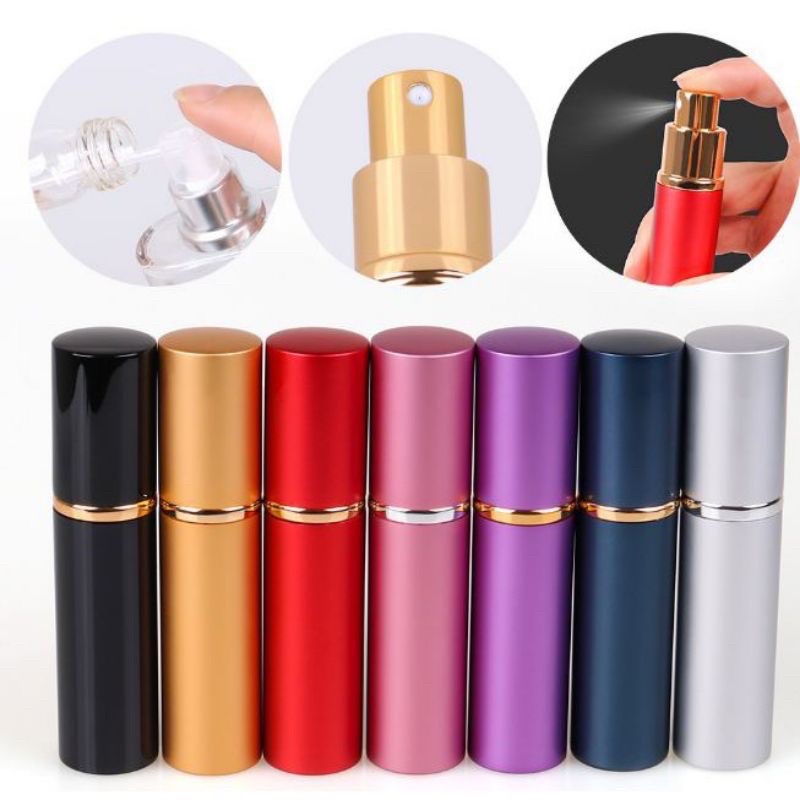 Chai chiết nước hoa 5ml - 10ml bọc nhôm cao cấp chống va đập vỡ