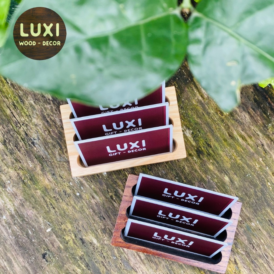 HCM I HỘP GỖ ĐỰNG CARD, ĐỰNG THẺ MẪU SANG TRỌNG – LUXI DECOR HCM