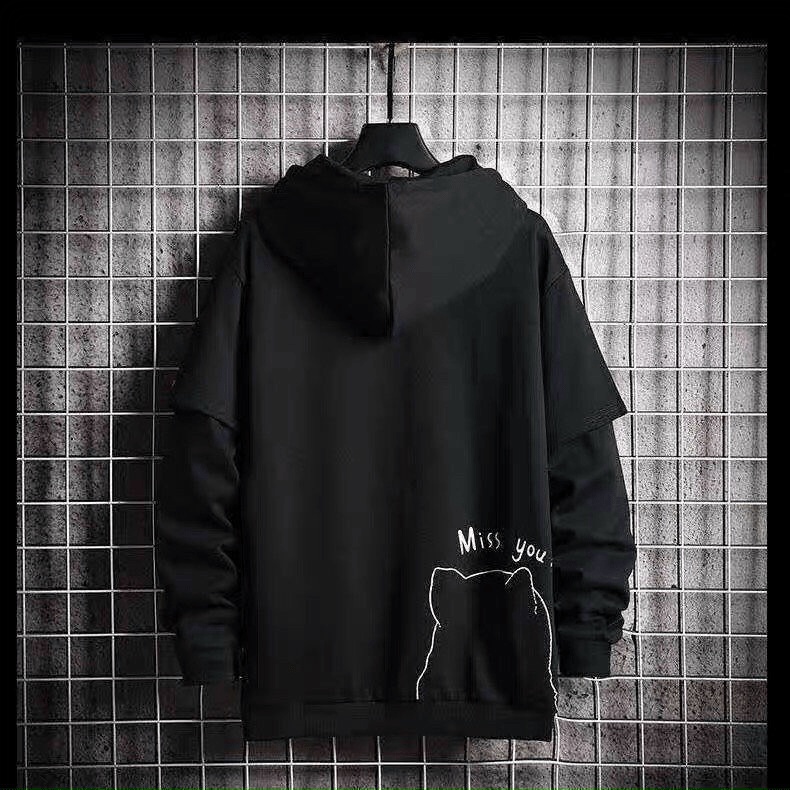 ÁO KHOÁC HOODIE MÈO SC CỰC CHẤT SWEATER UNISEX NAM NỮ KHÔNG XÙ LÔNG TRẺ TRUNG NĂNG ĐỘNG BLACKWHITE1