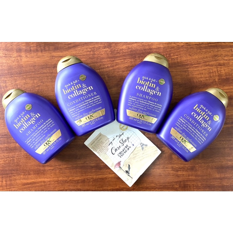 Cặp dầu gội xả BIOTIN COLLAGEN tím