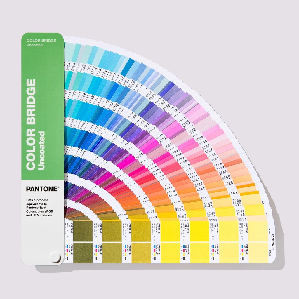 Pantone Color Bridge Uncoated GG6104B mới nhất năm 2024 - 2359 màu Solid được chuyển sang màu CMYK/R