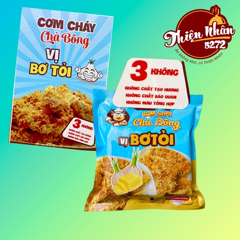 Cơm Cháy Chà Bông Tam Vị -100gr (Vị Bơ Tỏi )