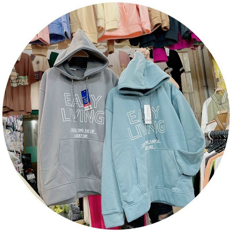 Áo Hoodies Nữ Nón Lớn Form Rộng Vải Nỉ Dày Mịn Che Nắng Chắn Gió Siêu Hot NEW UNISEX