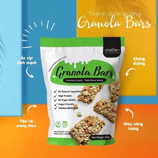 Olaben Nutrition Granola Bars 250g - Thanh hạt dinh dưỡng ăn kiêng không đường - Hỗ trợ giảm cân