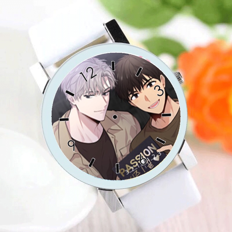 Đồng hồ đeo tay nam nữ in hình Passion BL manhwa anime chibi tiện lợi