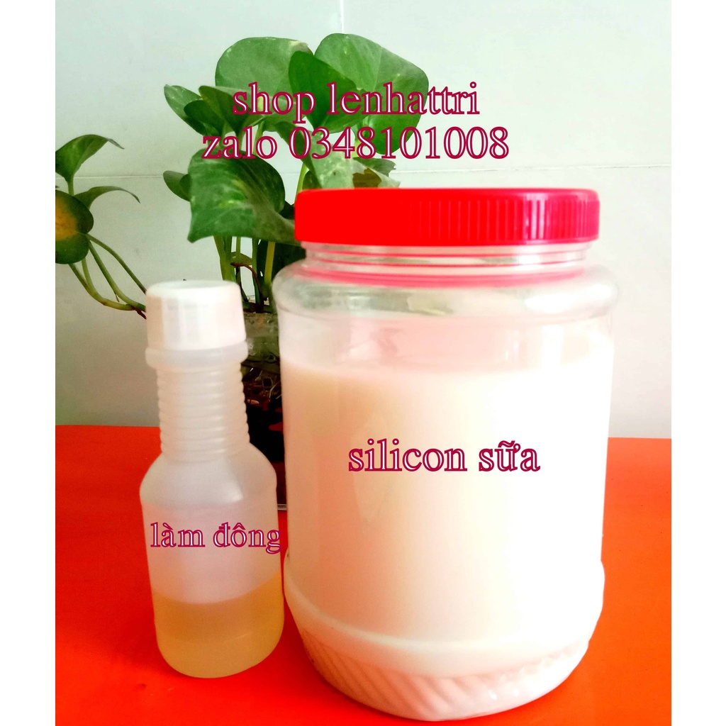 Keo Silicon lỏng đổ khuôn 1kg kèm xúc tác