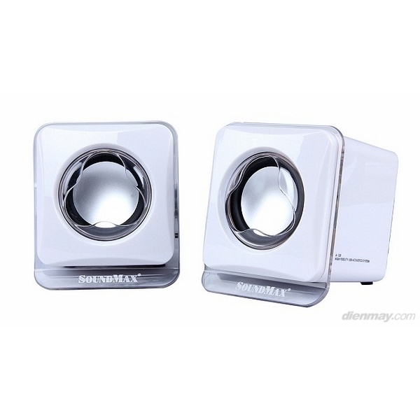 Loa Máy tính laptop Soundmax A120/2.0 trắng  - New Full box - Chính hãng 100% BH 12 tháng
