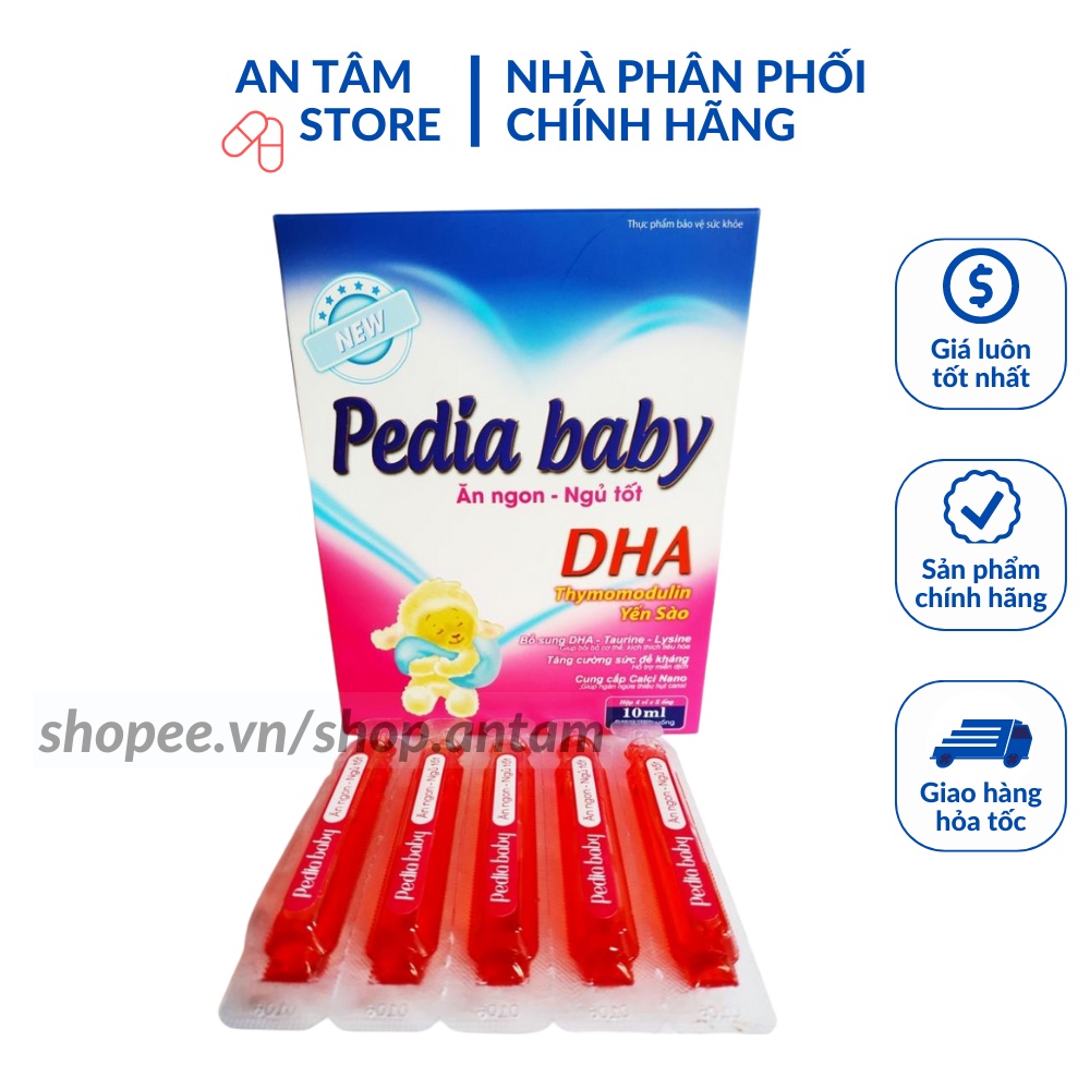 Siro Pedia Ăn Ngon Ngủ Tốt Cho Bé - Bổ Sung Dha, Yến Sào, Các Vitamin Cần Thiết - Giúp Trẻ Hết Biếng Ăn Và Kém Hấp Thu