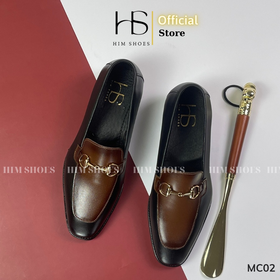 Giày da nam đế phíp gỗ cao cấp HIM Shoes form chuẩn MOCCASIN thời thượng - Mã MC02
