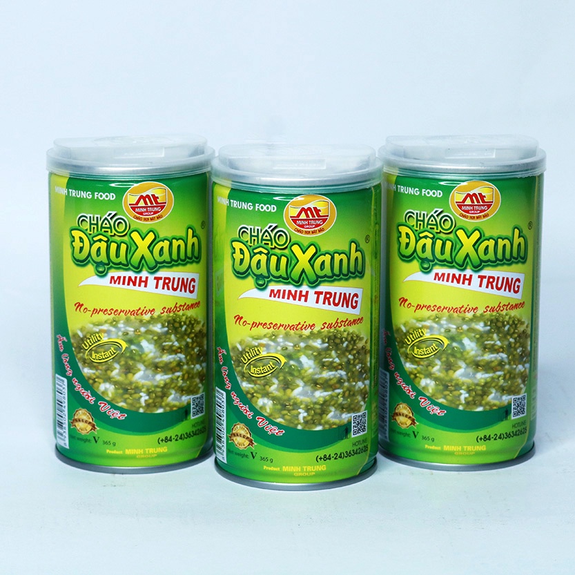 Cháo ăn liền đậu xanh Minh Trung combo 3 lon - CHAODAUXANH 3
