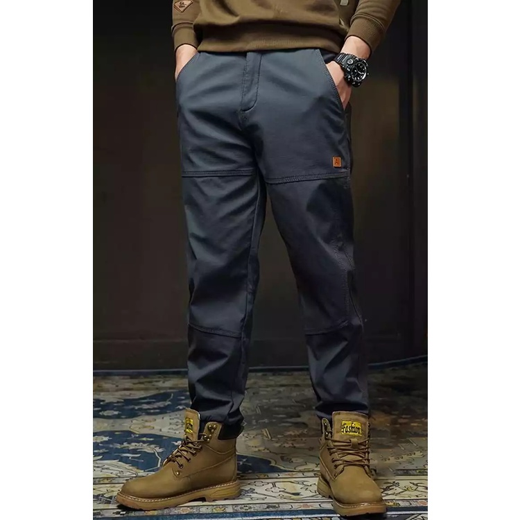 Quần Jogger kaki nam JKK678- Quần dài nam bo gấu cạp chun , lưng thun khoá kéo