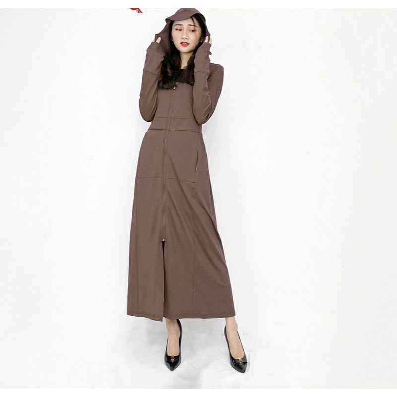 Áo chống nắng nữ 2 lớp ( toàn thân ) cao cấp vải thông hơi lưới lách siêu thoáng mát, chống tia uv | BigBuy360 - bigbuy360.vn